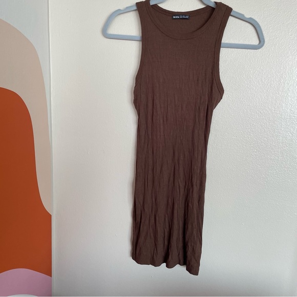 Bershka Racer Ribbed Mini Dress - Picture 4 of 7